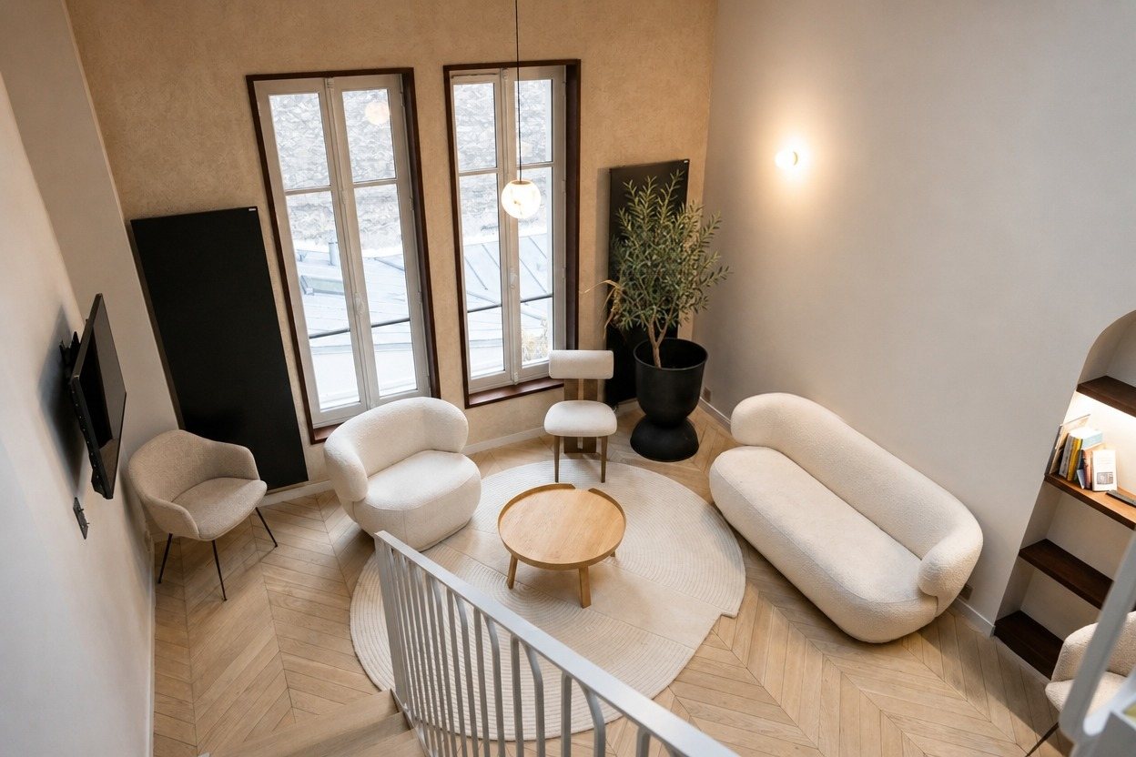 Le salon de l'appartement