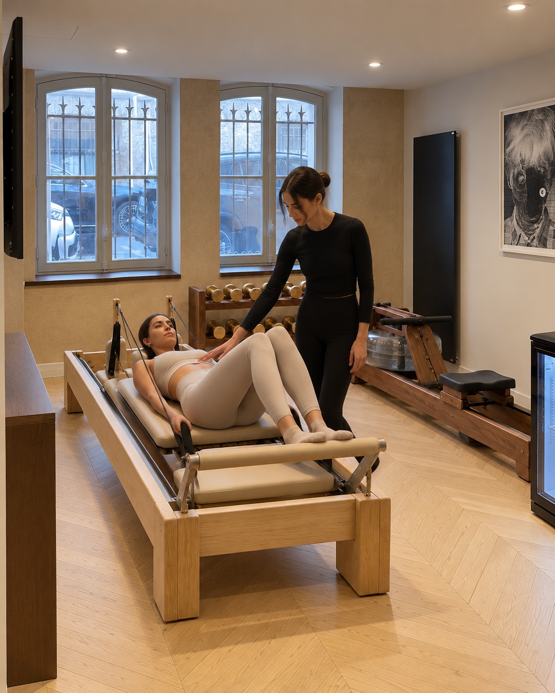 Séance de Pilates dans la salle de sport